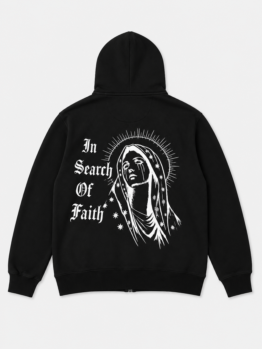In Search Of Faith Black Zip up